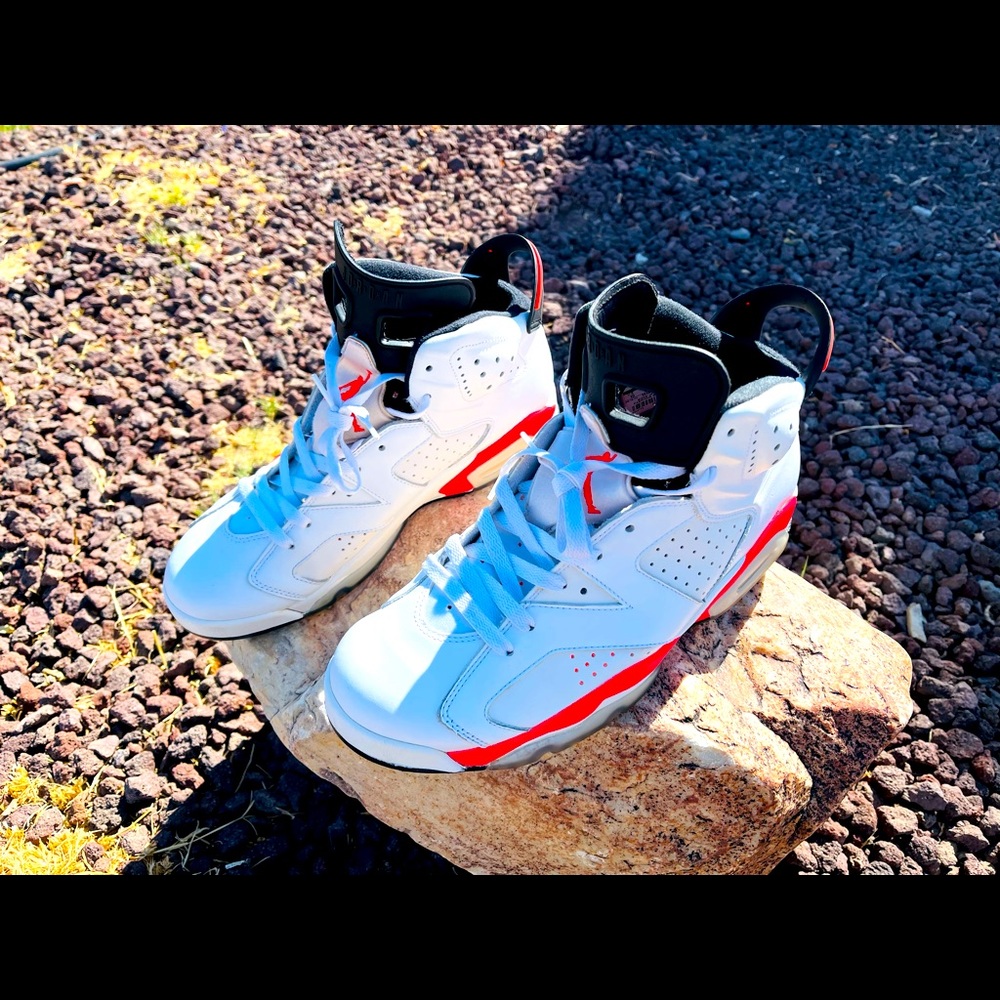 Nike Air Jordan 6 Infrared White 384664 123 (S 10)